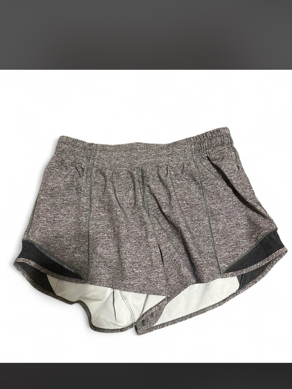 lululemon athletica Heathered Charcoal Athletic Shorts